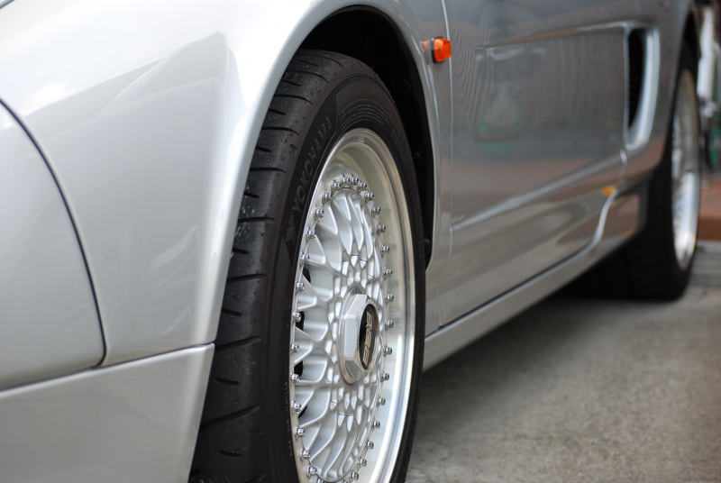 ホンダ NSX NA1 水冷V6DOHC VTECｴﾝｼﾞﾝ 4速AT ｱﾙﾐﾎﾞﾃﾞｨ ﾘﾄﾗｸﾀﾌﾞﾙﾍｯﾄﾞﾗｲﾄ 黒革ｼｰﾄ Pｼｰﾄ BBS16/17AW BTｵｰﾃﾞｨｵ